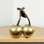 18cm Gold Cherries Fruit Ornament – Resin