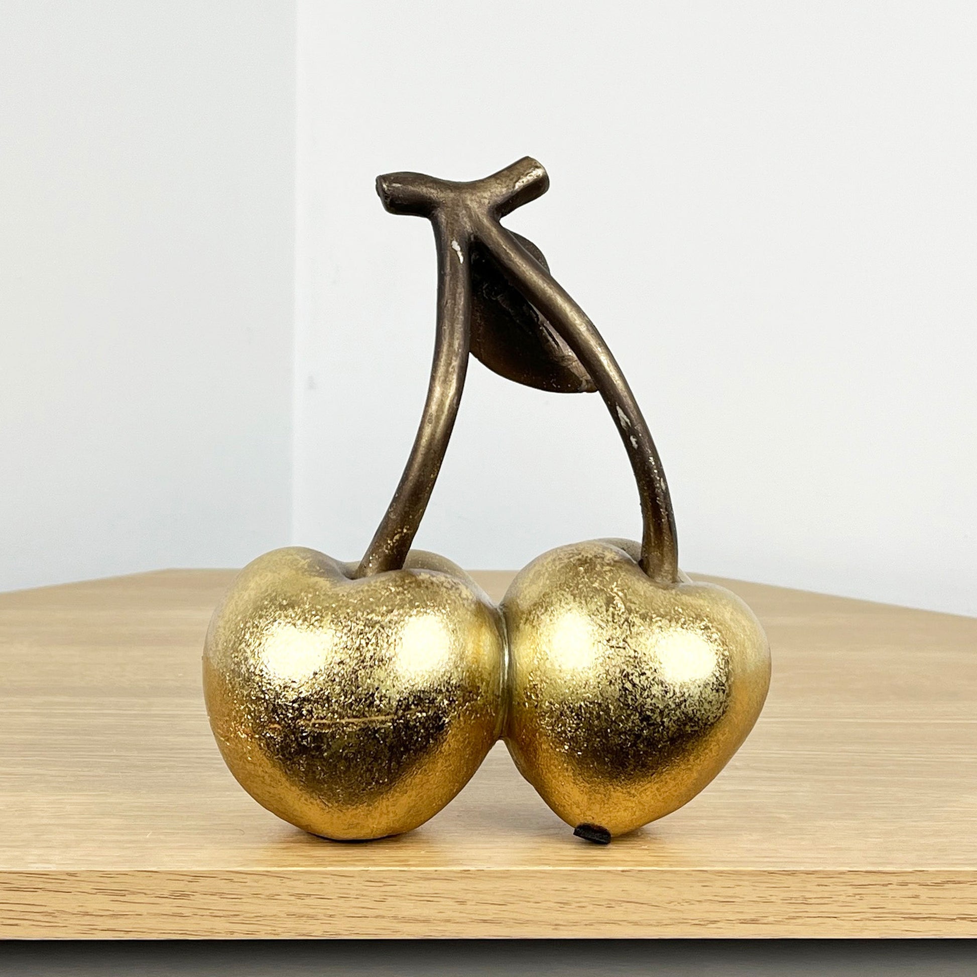 18cm Gold Cherries Fruit Ornament – Resin