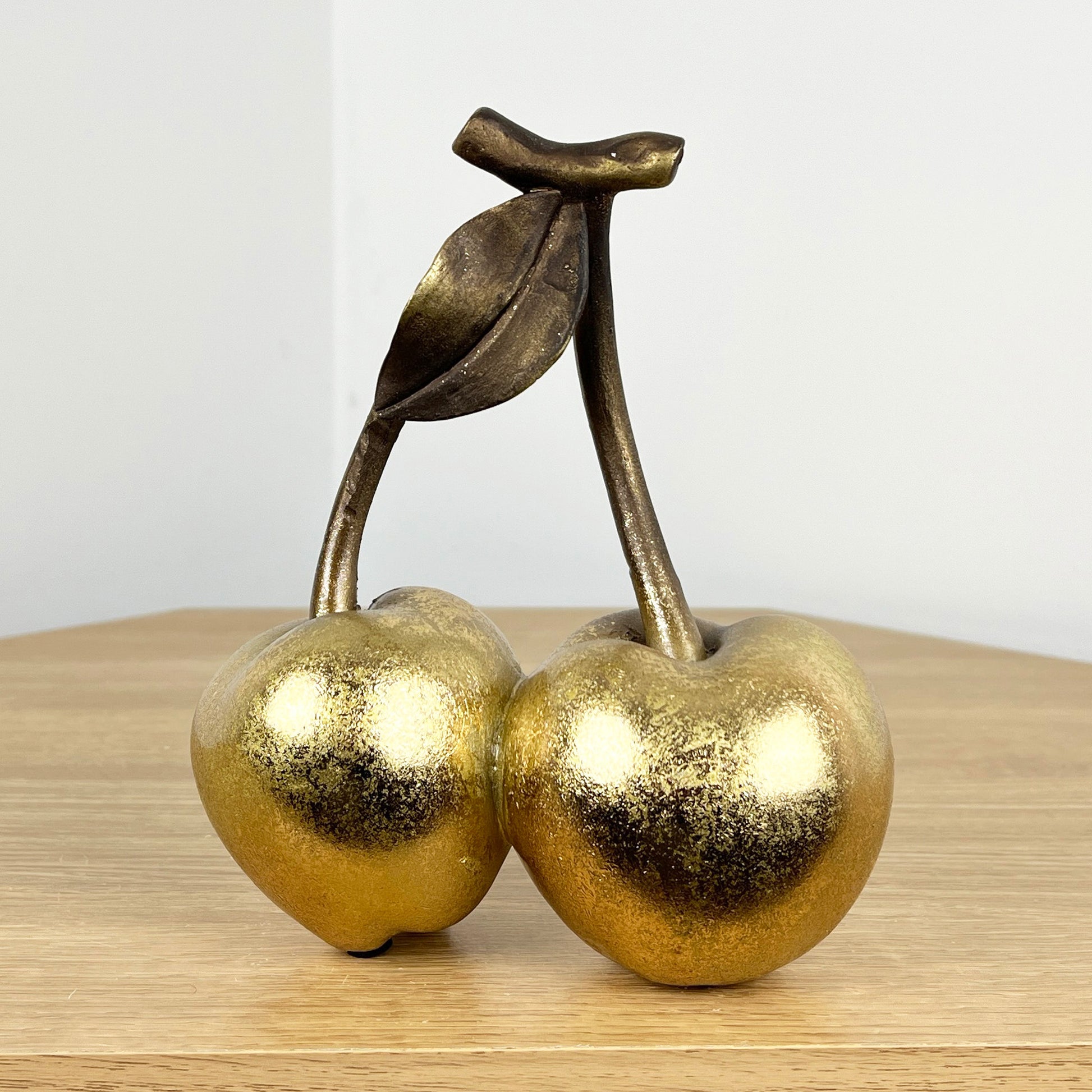 18cm Gold Cherries Fruit Ornament – Resin