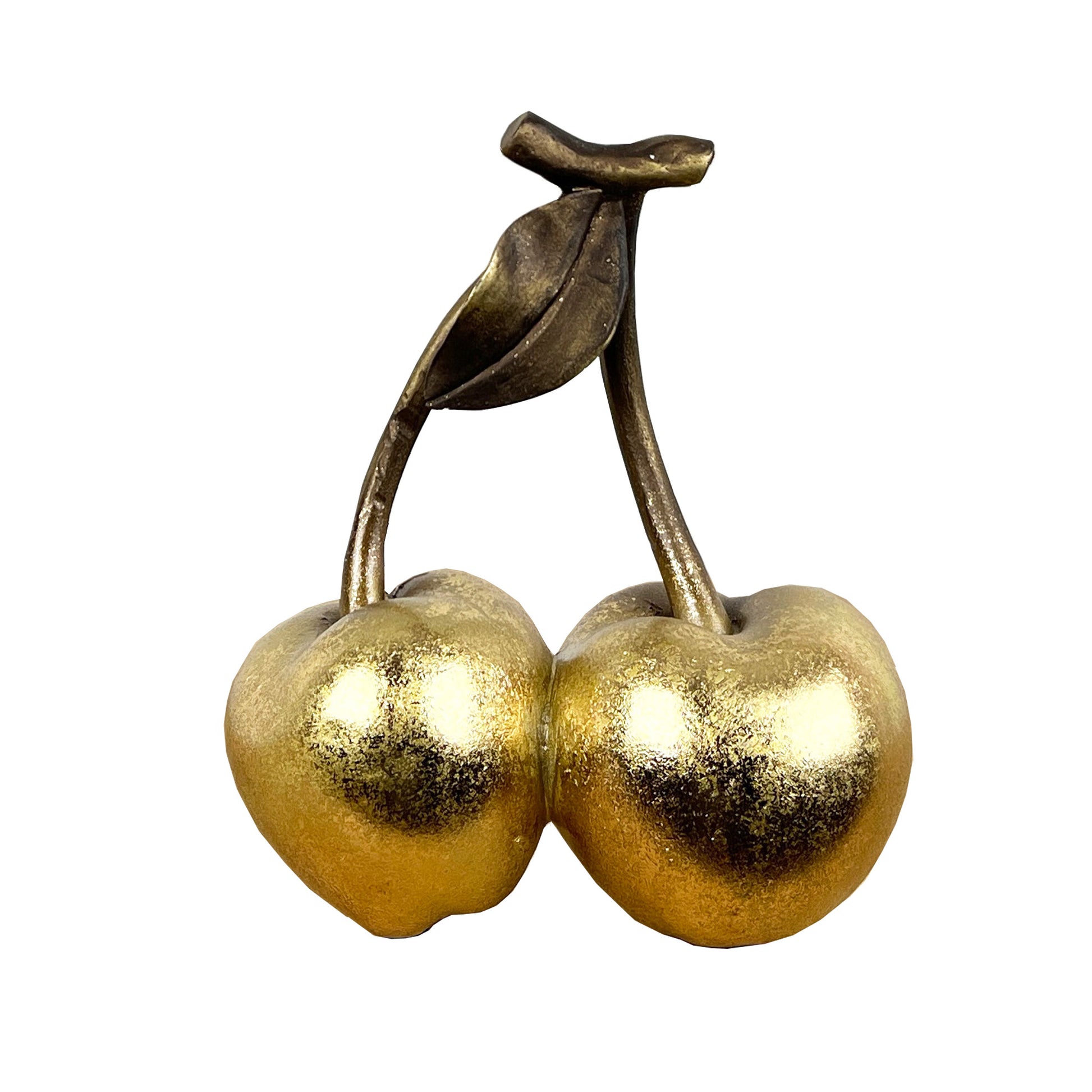 18cm Gold Cherries Fruit Ornament – Resin