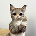 19cm Up Yours Middle Finger Cat Ornament – Resin