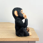 17.5cm Cute Confused Monkey Ornament - Resin
