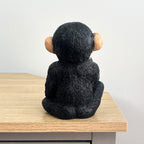 17.5cm Cute Confused Monkey Ornament - Resin