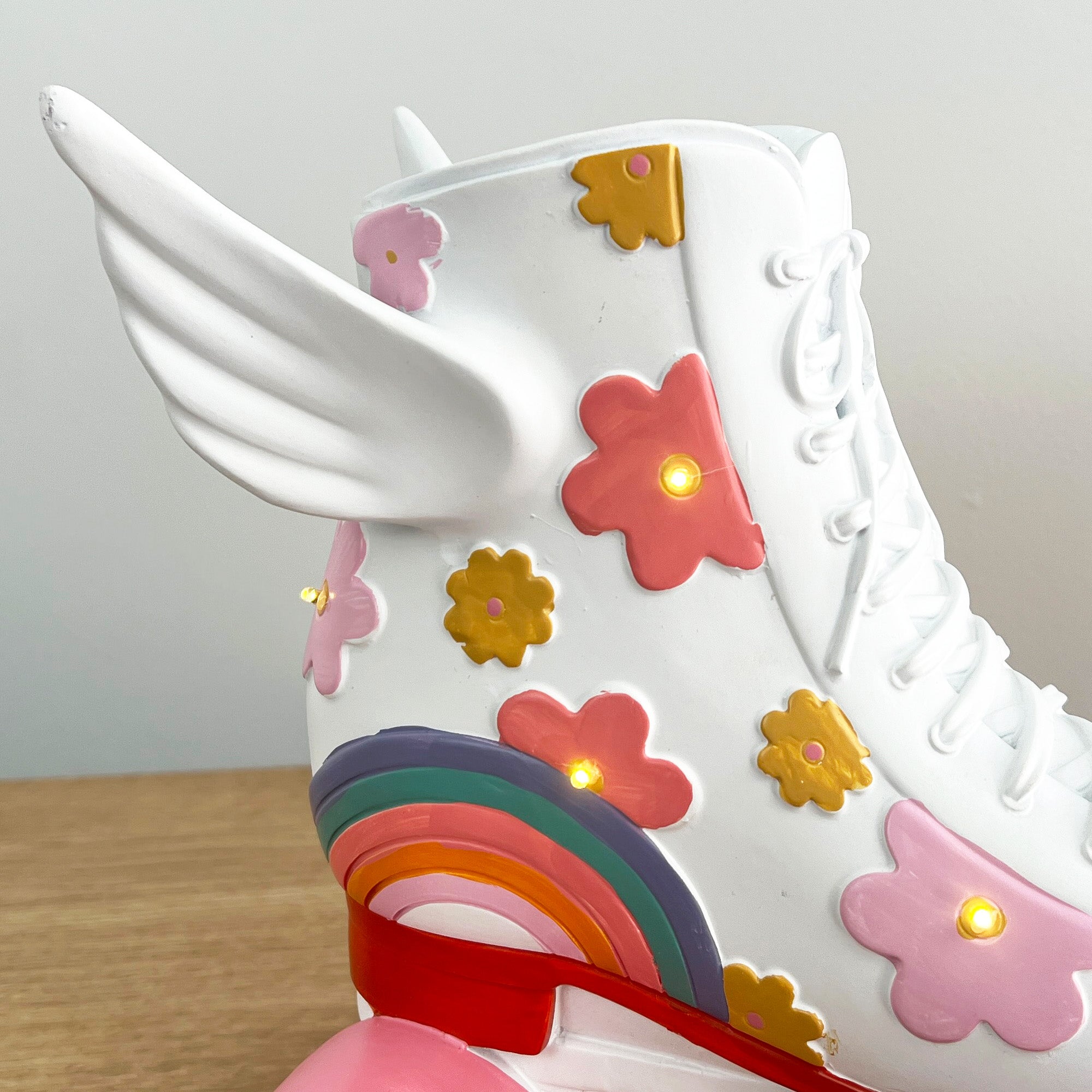 25cm LED Light Up Funky Roller Skate Ornament - Resin