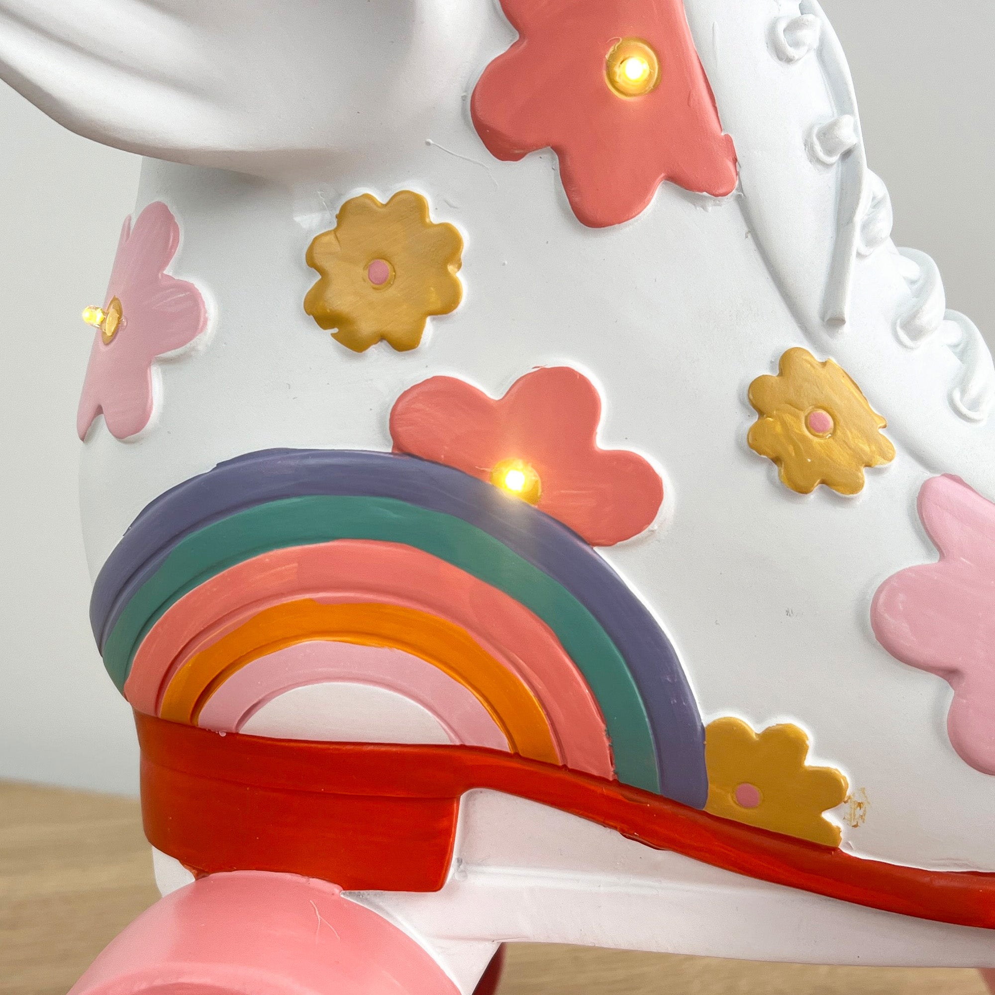 25cm LED Light Up Funky Roller Skate Ornament - Resin