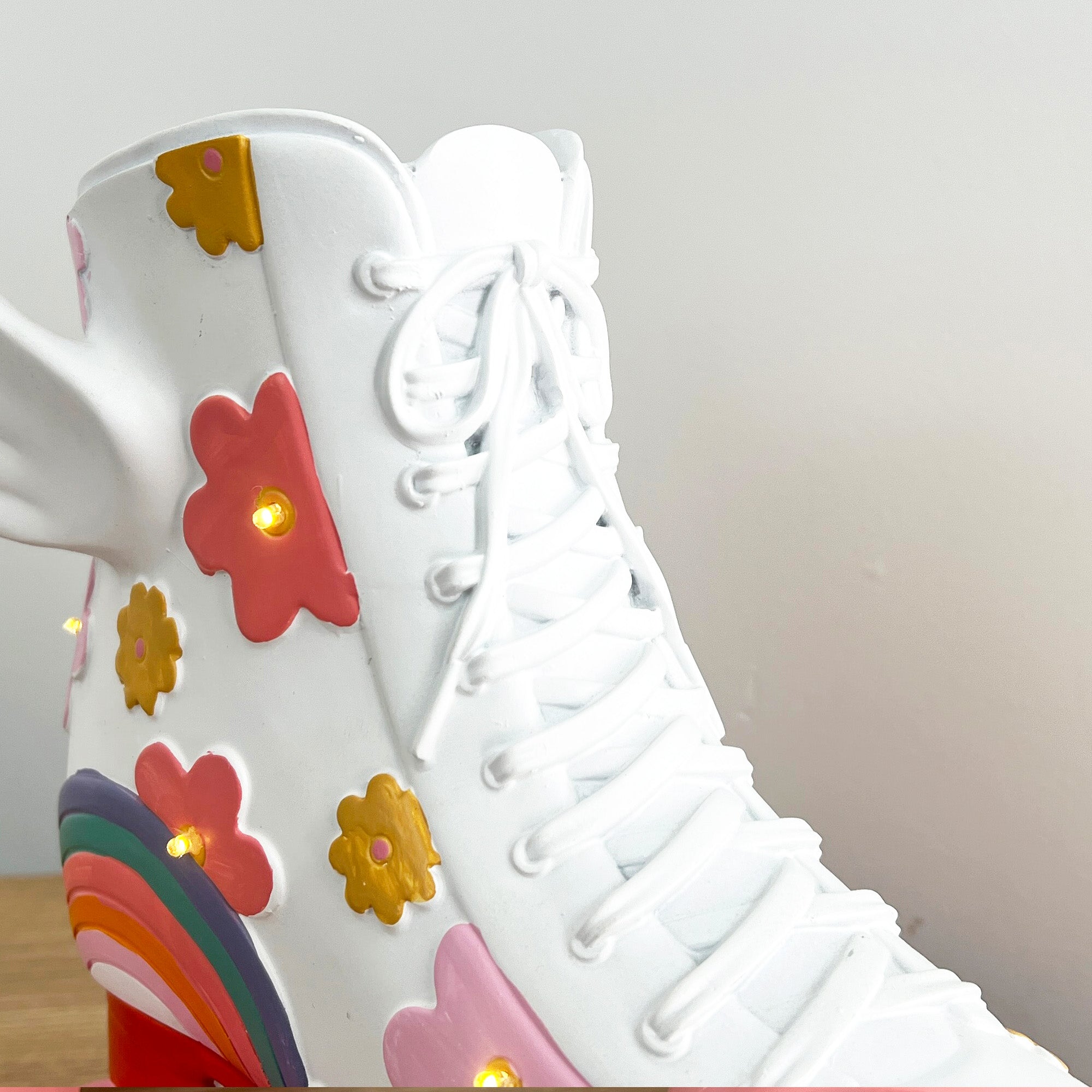 25cm LED Light Up Funky Roller Skate Ornament - Resin