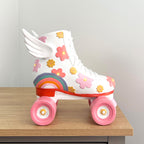 25cm LED Light Up Funky Roller Skate Ornament - Resin