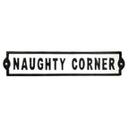 31.5cm Naughty Corner Cast Iron Wall Sign