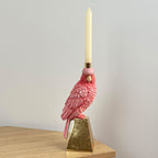 27cm Pink Bird Candle Holder – Resin
