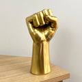 22cm Gold Hand Power Fist Ornament - Resin