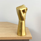 22cm Gold Hand Power Fist Ornament - Resin