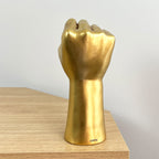 22cm Gold Hand Power Fist Ornament - Resin