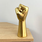 22cm Gold Hand Power Fist Ornament - Resin