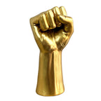 22cm Gold Hand Power Fist Ornament - Resin