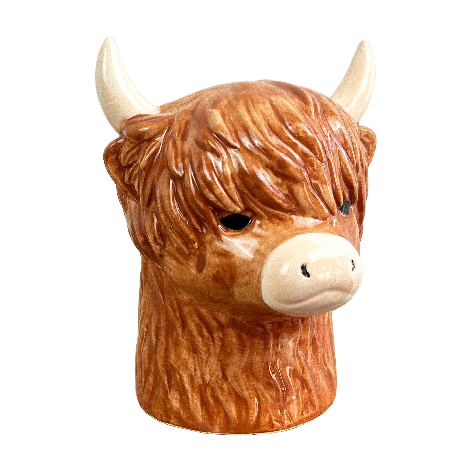 18cm Highland Cow Kitchen Utensil Pot / Jar