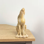 20cm Wood Effect Resin Gazing Hare Ornament