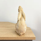 20cm Wood Effect Resin Gazing Hare Ornament