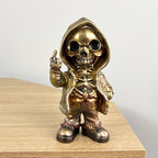15.5cm Middle Finger Skeleton Ornament - Resin