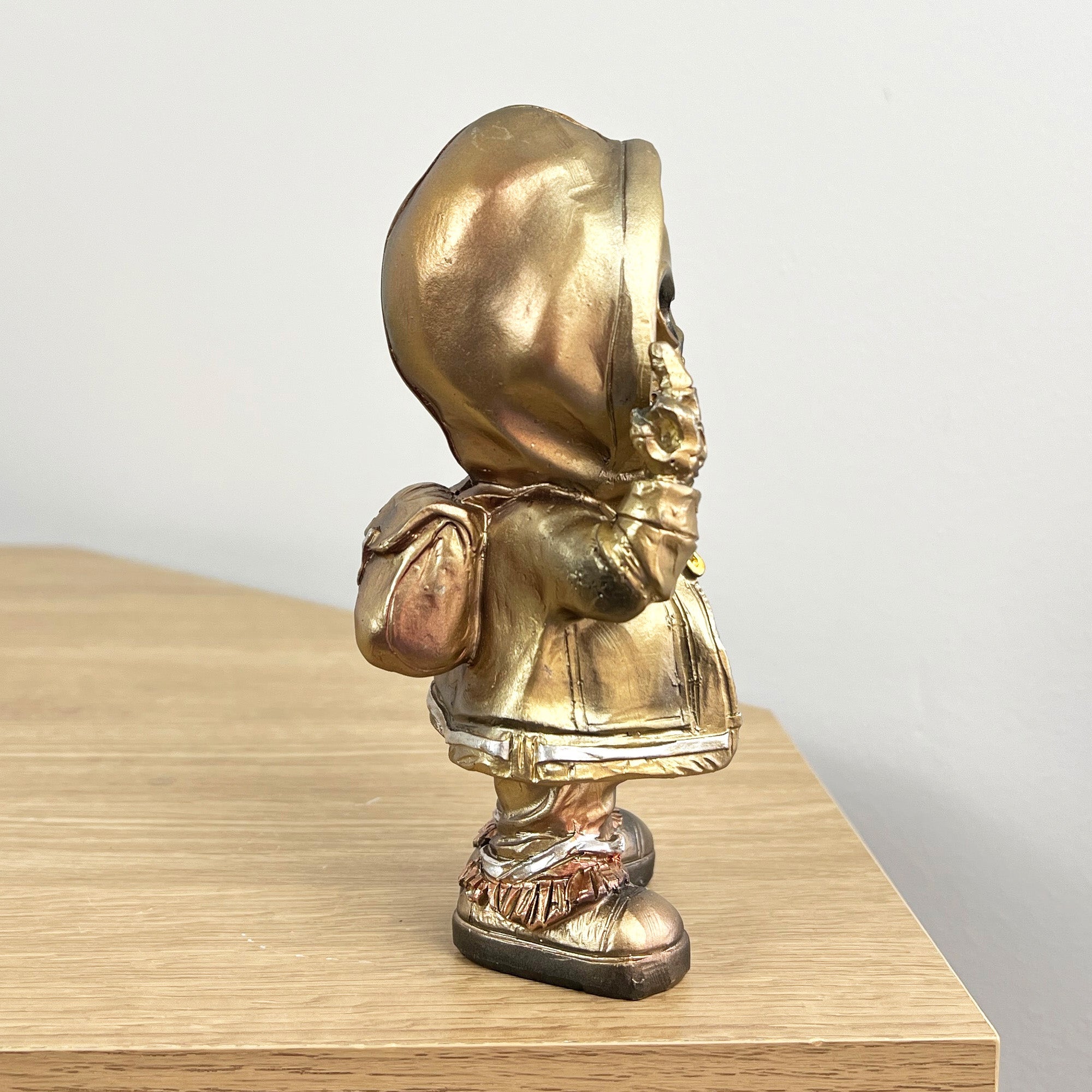 15.5cm Middle Finger Skeleton Ornament - Resin