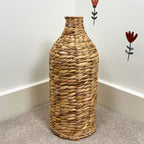 40cm Large Woven Water Hyacinth Floor Standing Vase