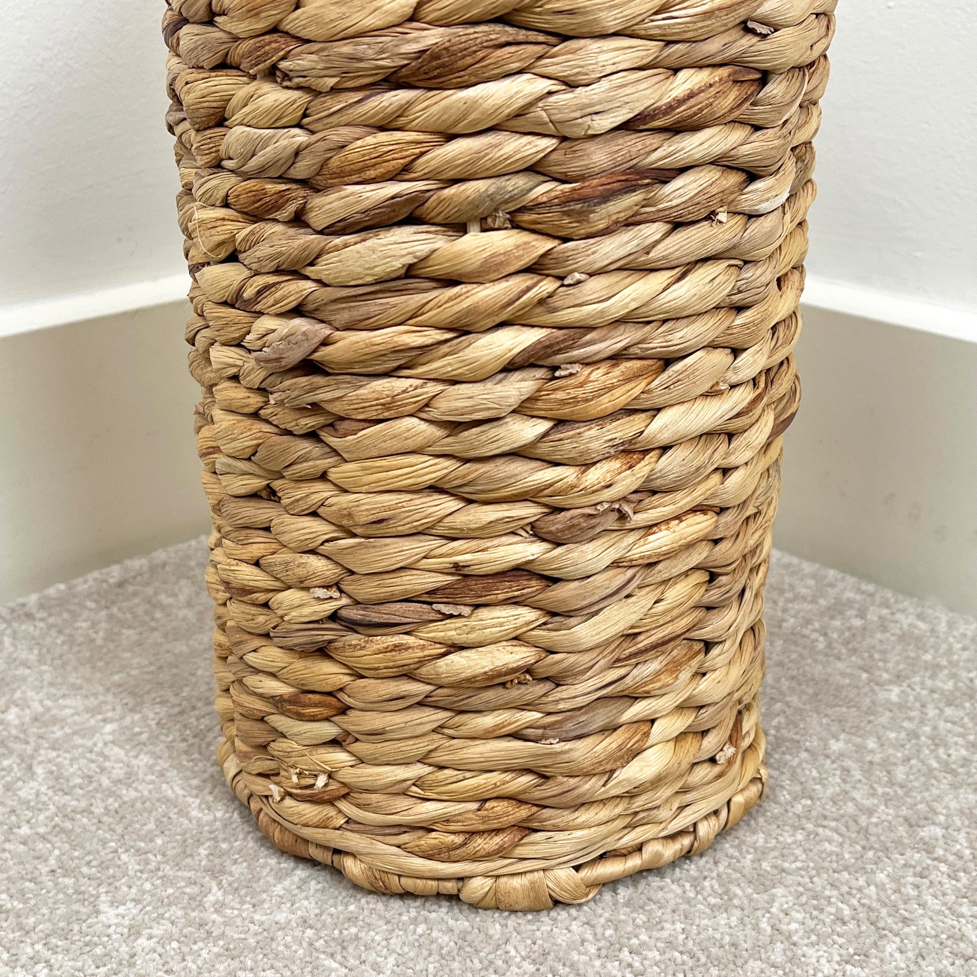 40cm Large Woven Water Hyacinth Floor Standing Vase