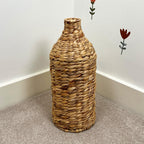 40cm Large Woven Water Hyacinth Floor Standing Vase