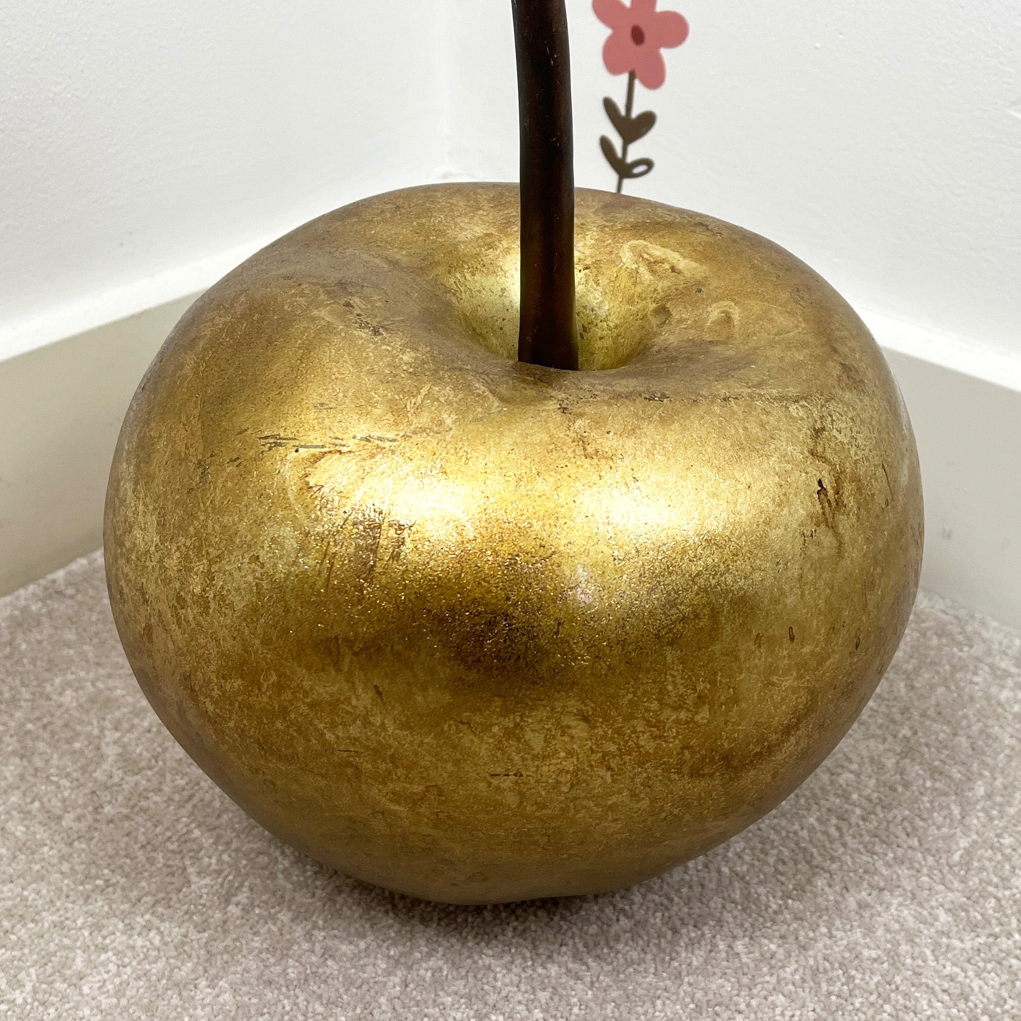 47cm Extra Large Gold Cherry Ornament – Resin
