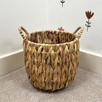 26cm Woven Water Hyacinth Basket Planter