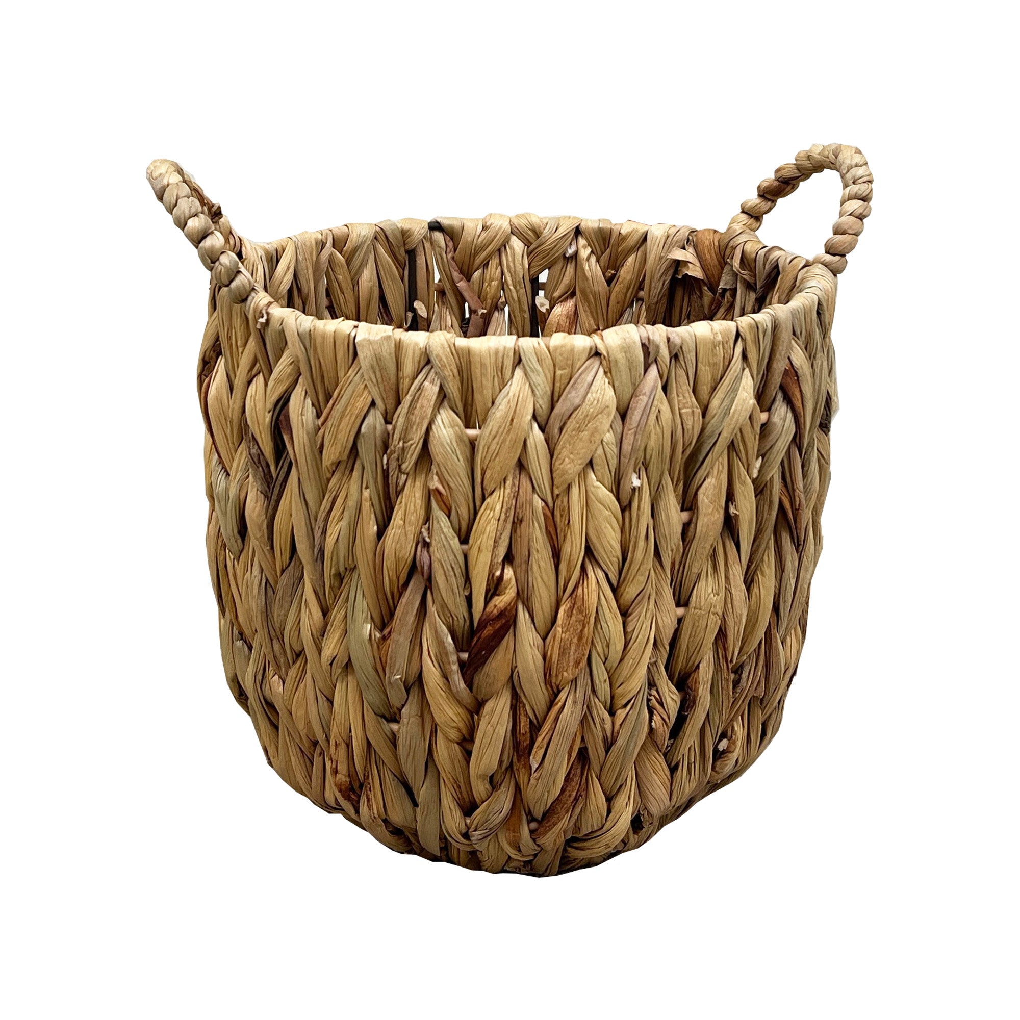26cm Woven Water Hyacinth Basket Planter
