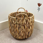 26cm Woven Water Hyacinth Basket Planter