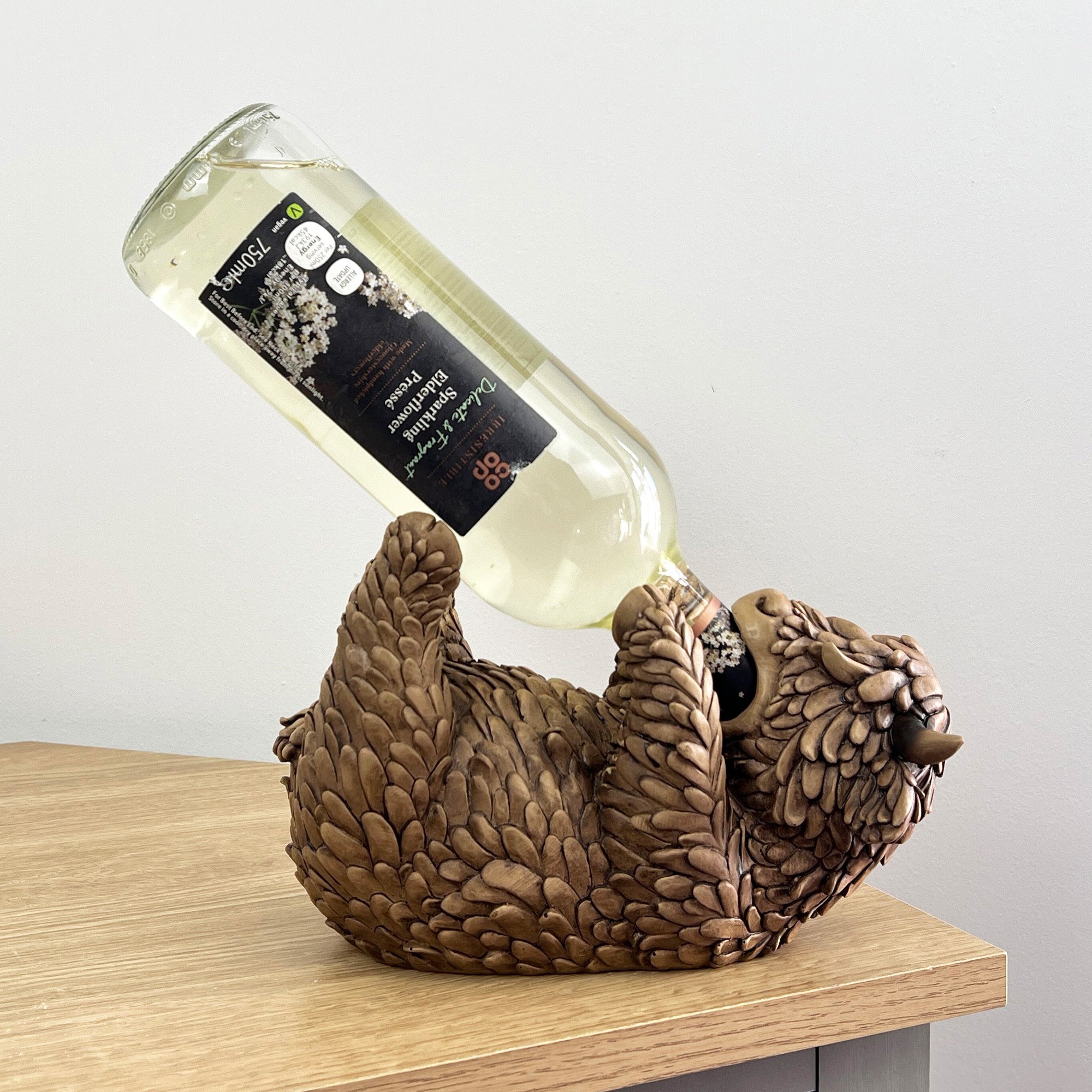 Highland Cow Single Wine Bottle Holder - Resin