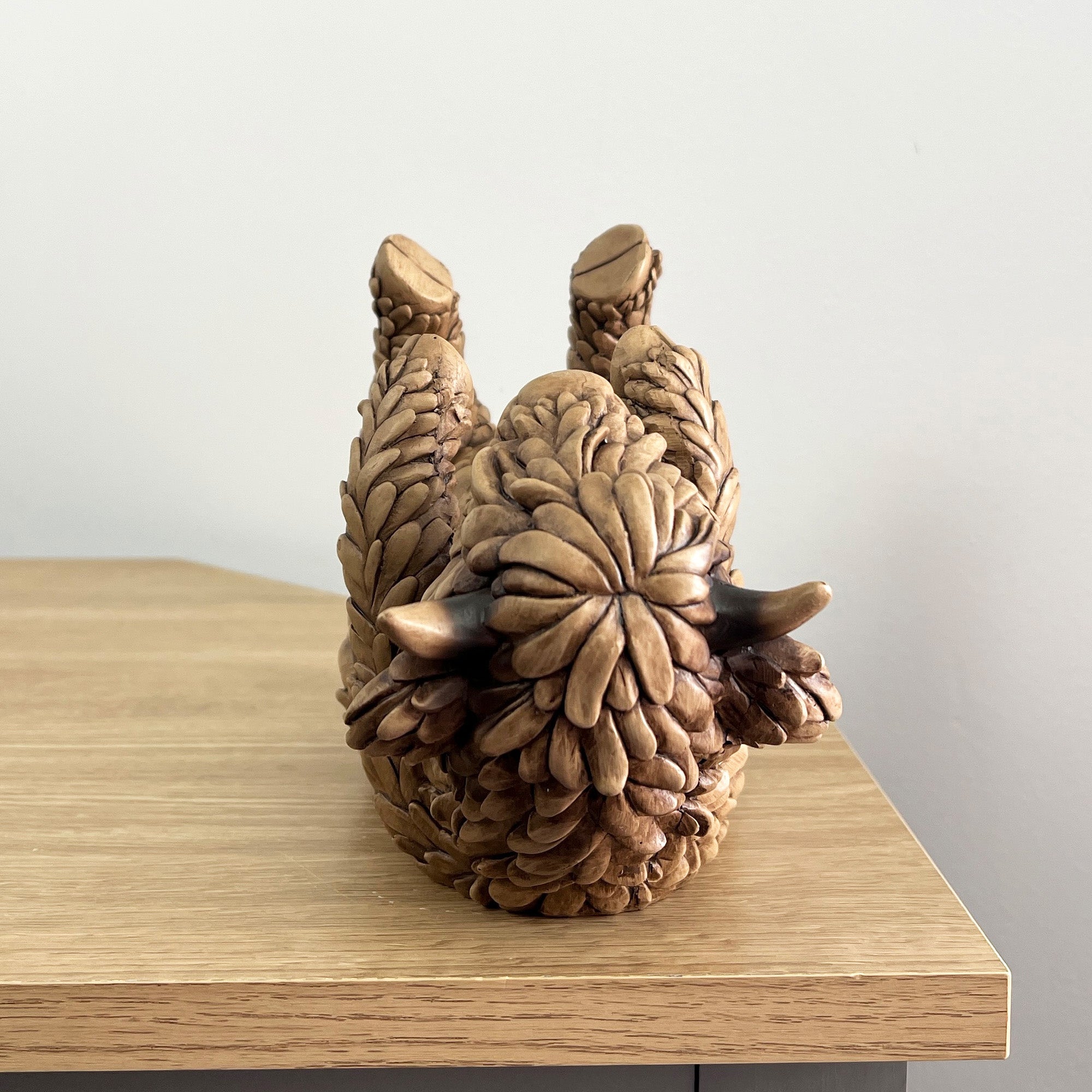Highland Cow Single Wine Bottle Holder - Resin