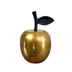 15.5cm Metal Apple Fruit Ornament – Gold