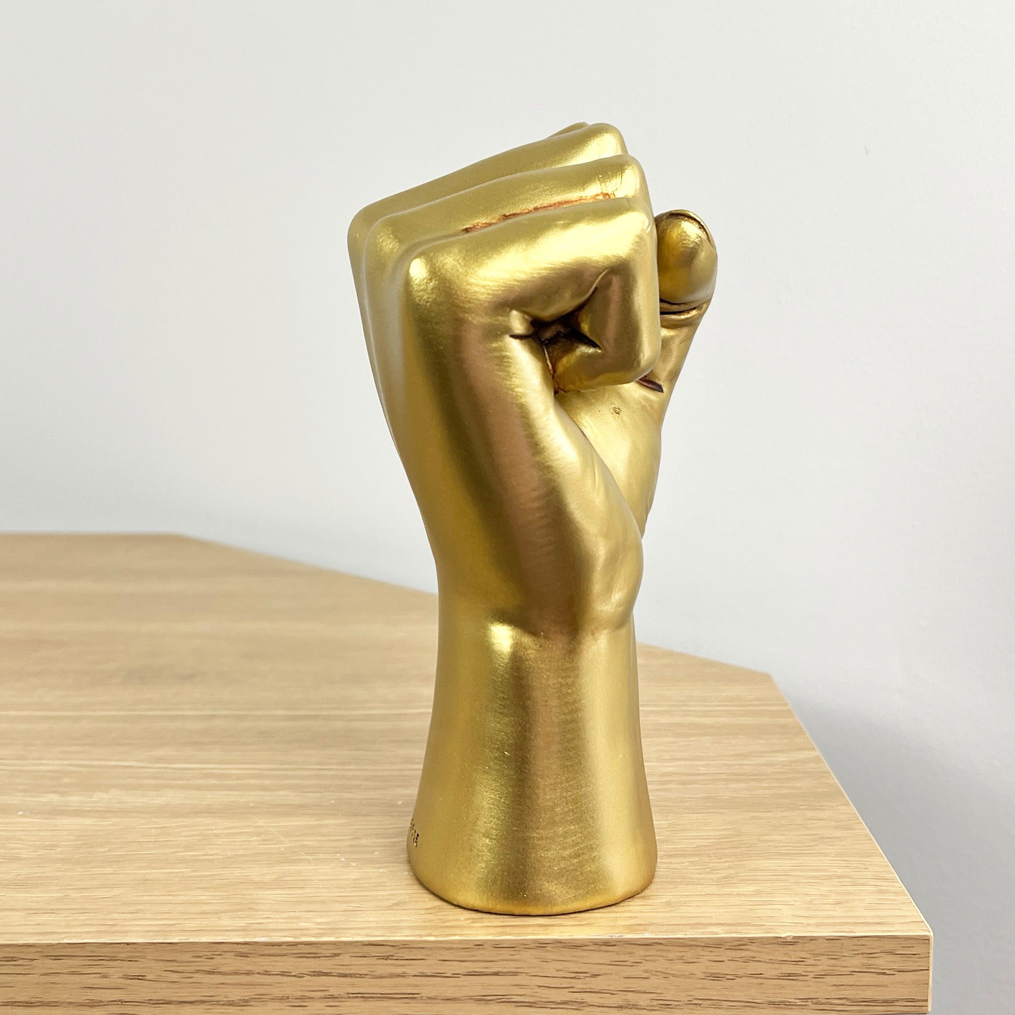 17.5cm Gold Hand Power Fist Ornament - Resin
