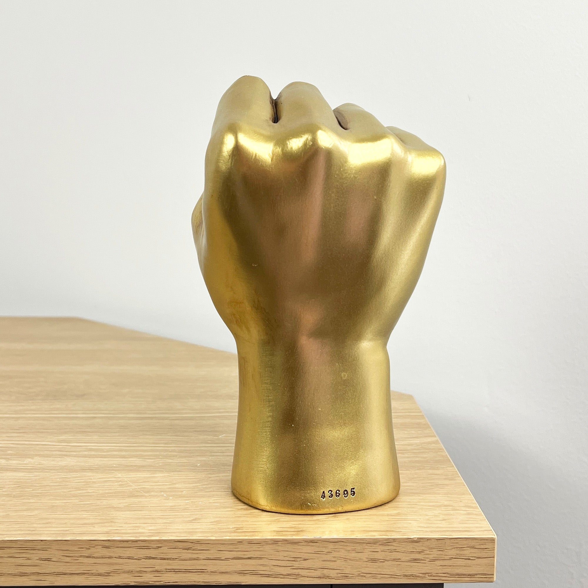 17.5cm Gold Hand Power Fist Ornament - Resin