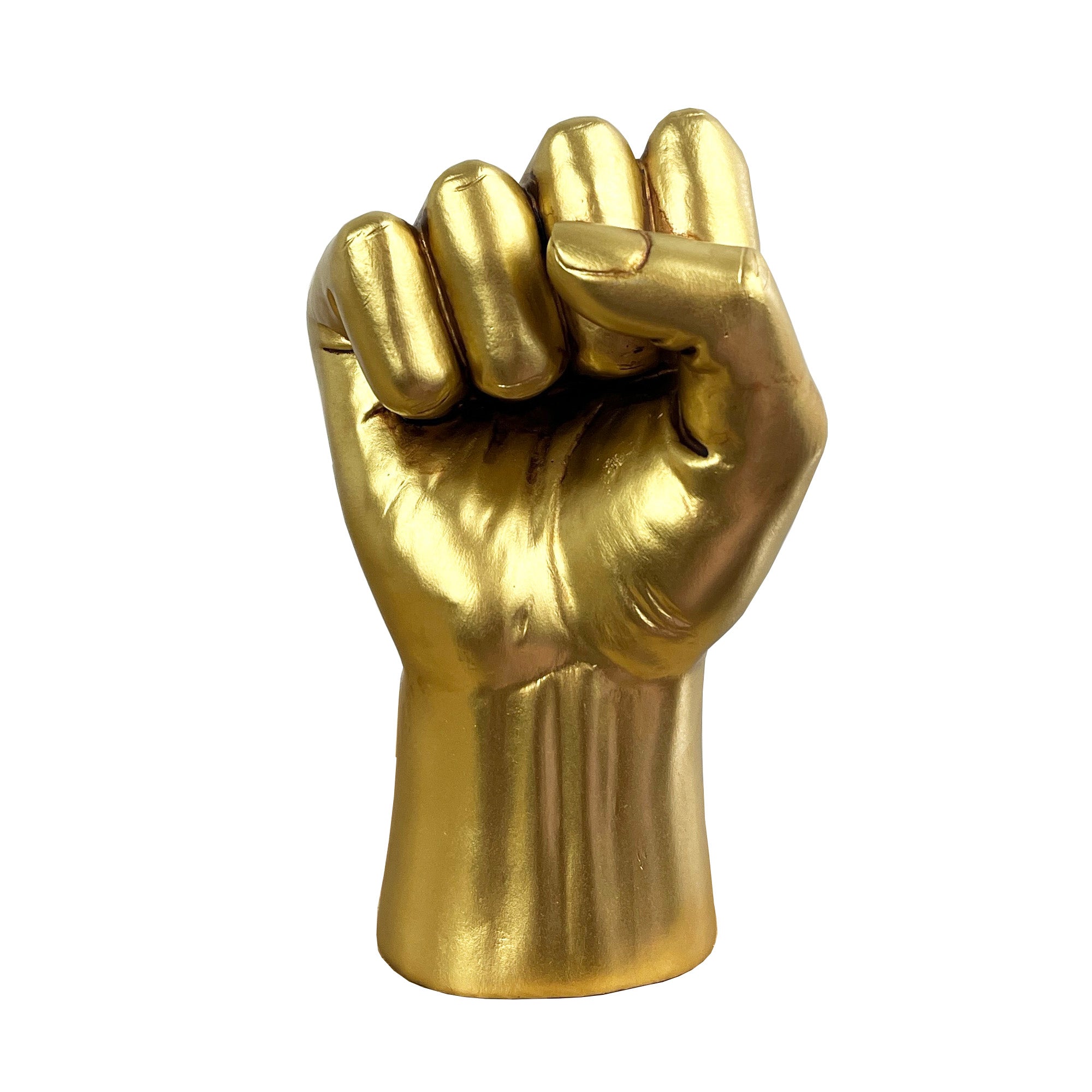 17.5cm Gold Hand Power Fist Ornament - Resin