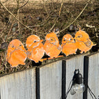 34cm Rusty Metal Birds Silhouette Decorative Fence Topper