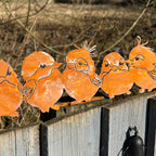 34cm Rusty Metal Birds Silhouette Decorative Fence Topper