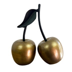 32cm Large Metal Cherry Fruit Ornament – Gold