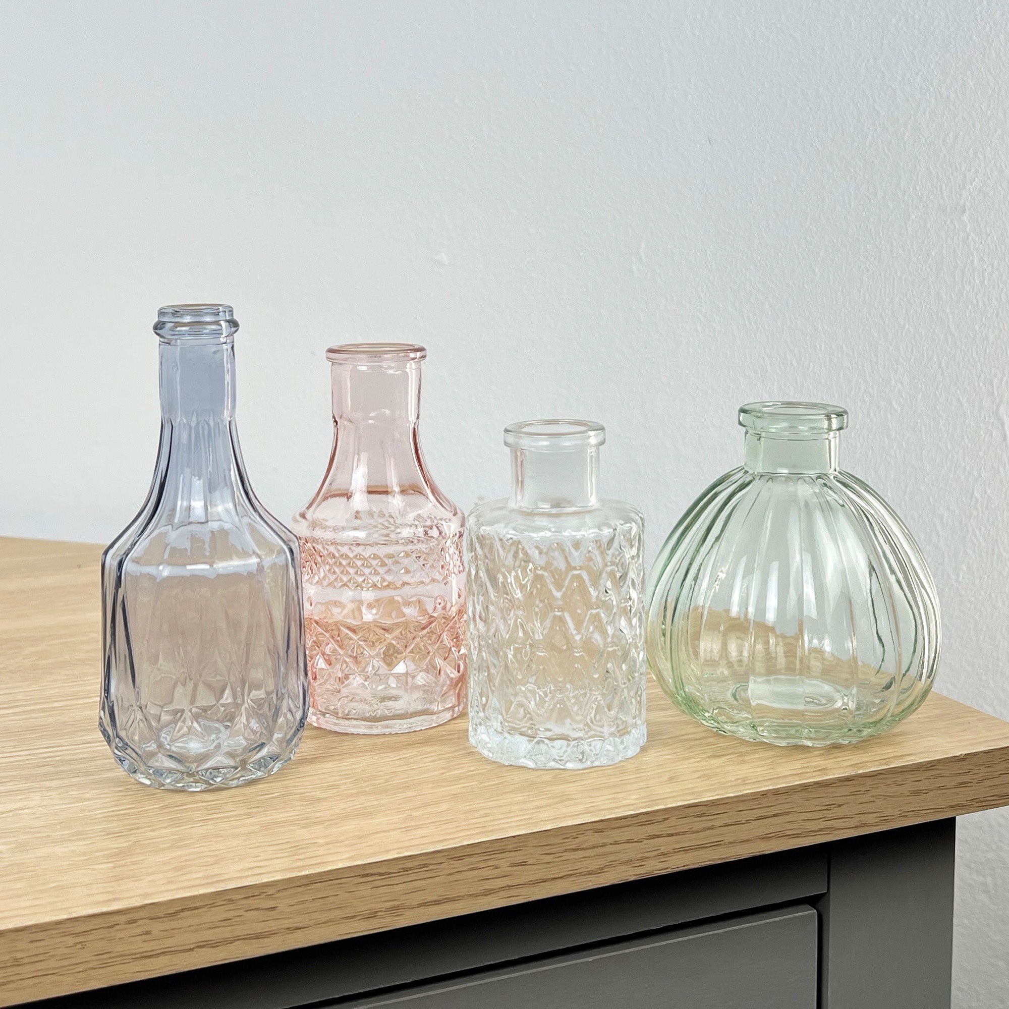 Set of 4 Vintage Style Bud Vases