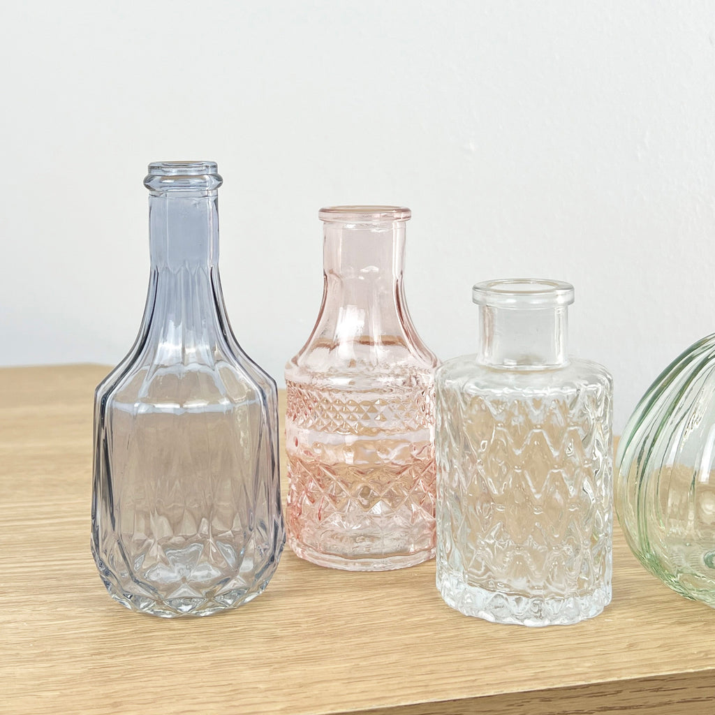 Set of 4 Vintage Style Bud Vases