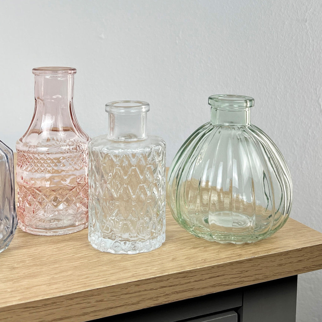 Set of 4 Vintage Style Bud Vases
