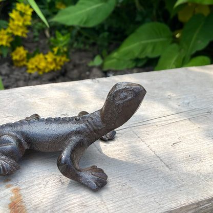 Free-standing Lizard Ornament - Cast Iron