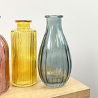 3 Piece Glass Bud Vase Set - Eclectic Mix