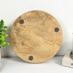22cm Round Plant Pot Stand - Wood