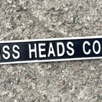 45cm Cast Iron 'Piss Heads Corner' Wall Sign / Plaque