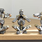 See Speak and Hear No Evil Steampunk Skeleton Figurines - Resin