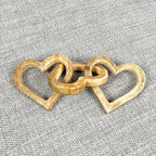 3 Heart Mango Wood Decorative Chain - 30cm