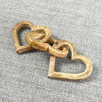 3 Heart Mango Wood Decorative Chain - 30cm