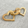 3 Heart Mango Wood Decorative Chain - 30cm